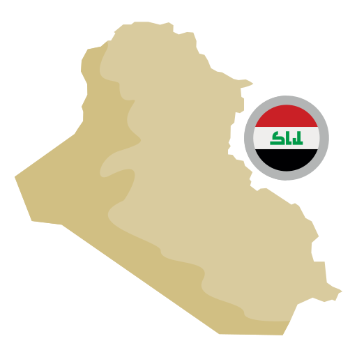 mapa iraku