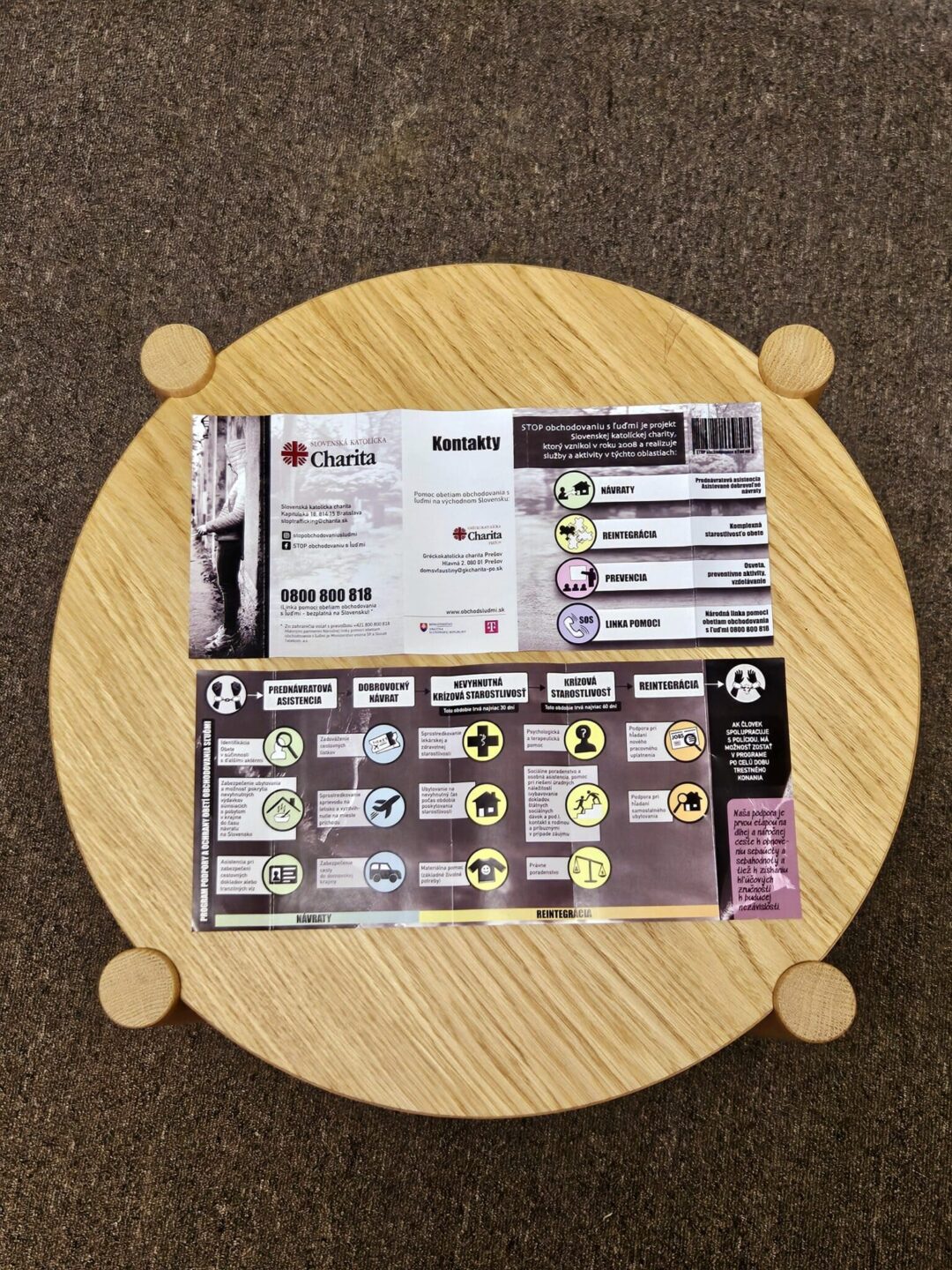 nové letáčiky charity