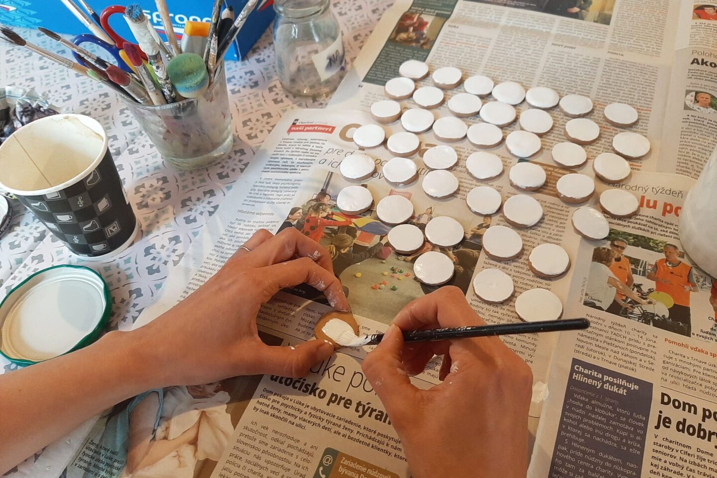 výroba dukátov pre pomoc
